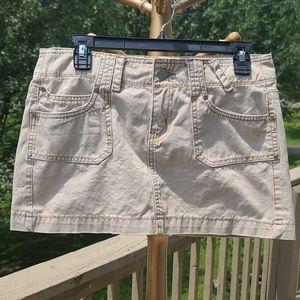 Hydraulic Mini Skirt 7/8 Khaki